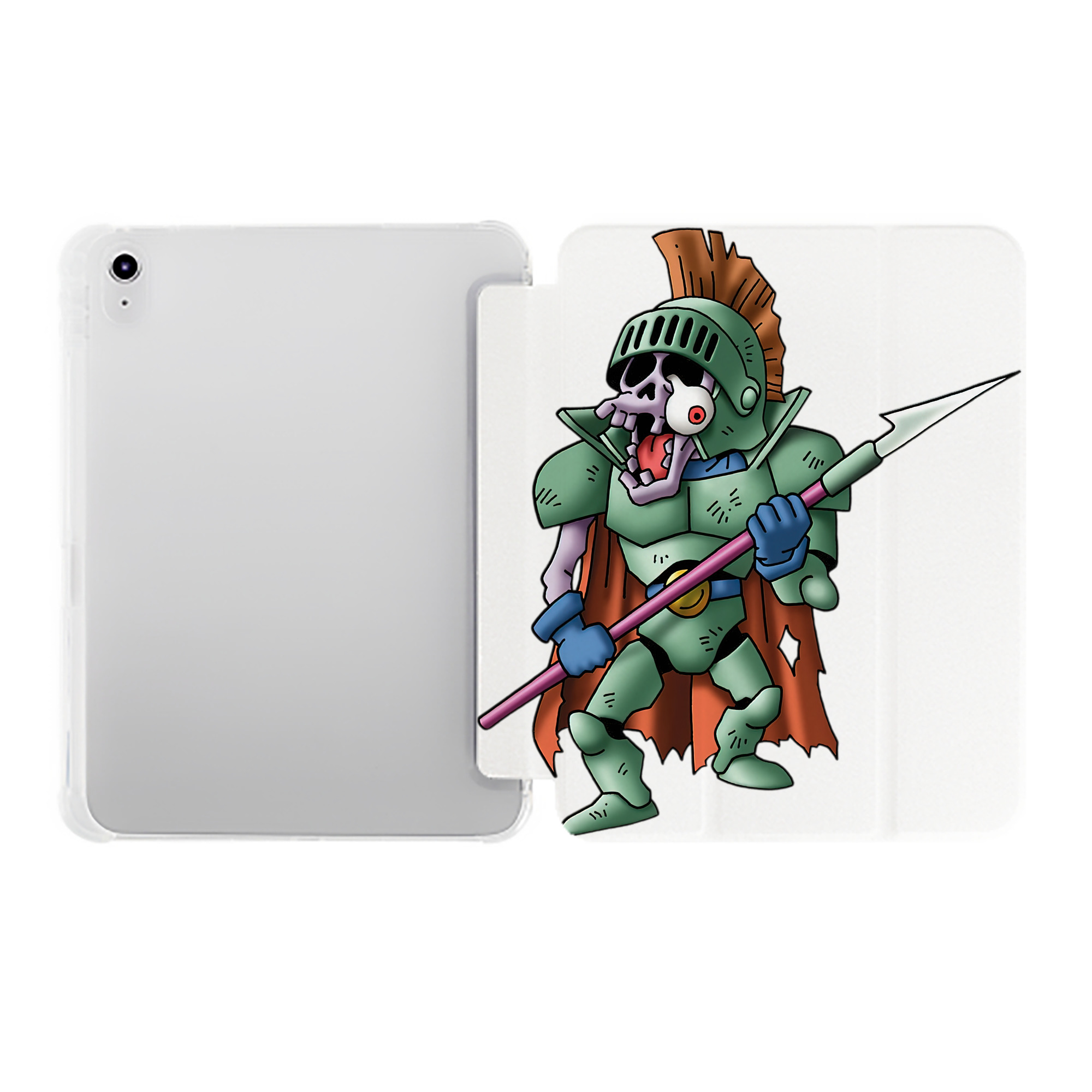 （画像用） ドラゴンクエスト Doragon Kuesuto Dragon Quest IPad ケース ペン収納付き 三つ折りスタンド PUレザー×シリコン 対応機種9.5/10.5/10.9インチ